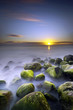 Crépuscule sur océan brumeux - La Réunion Crépuscule sur océan brumeux - La Réunion