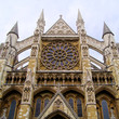 Ornate architecture of Westminster Abbey, London