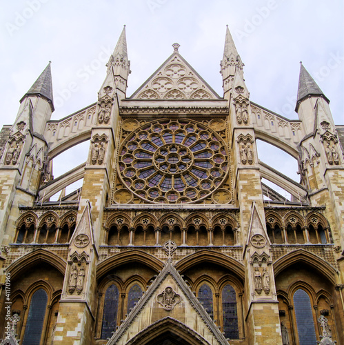 Photo: Ornate architecture of Westminster Abbey, London Ornate architecture of Westminster Abbey, London