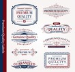 Vector: Vector decorative ornamental emblems of quality Vector decorative ornamental emblems of quality