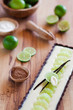 Lime chocolate tart