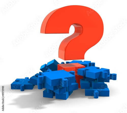 Illustration: puzzle frage puzzle frage