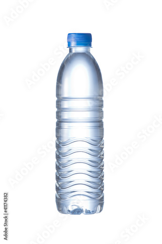 Photo: Pet Bottle of water isolated on the white background Pet Bottle of water isolated on the white background