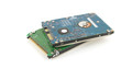 Two hard drives (HDD) for notebook. Shallow DOF.