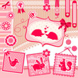 romantic scrapbooking set