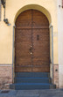 Wooden door. Wooden door.