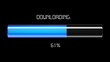 Downloading and uploading process.