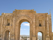 Hadrian's Gate located in Jerash, Jordan, Middle East. Hadrian's Gate located in Jerash, Jordan, Middle East.