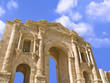 Hadrian's Gate located in Jerash, Jordan, Middle East. Hadrian's Gate located in Jerash, Jordan, Middle East.