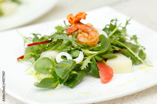 Photo: salad with shrips salad with shrips