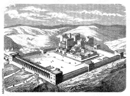 Illustration: Salomon'sTemple - Reconstruction 19th century Salomon'sTemple - Reconstruction 19th century
