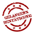 stempel gelangensbestätigung I
