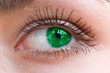 beautiful woman green eye