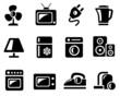 Home electronics icon set