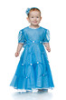 Redhead little girl in blue Redhead little girl in blue
