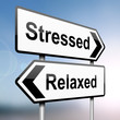 Stressed or relaxed.