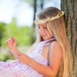 girl relaxing outdoor