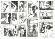 DEVISED COMIX STORYBOARD. Pictures on the classic comix theme.