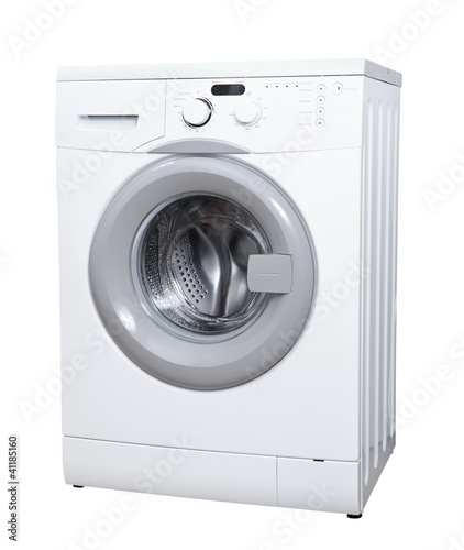 Photo: Washing machine isolated on white background Washing machine isolated on white background