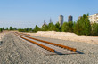 New tracks. Tram line construction
