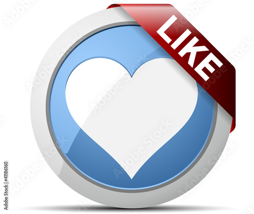 Vector: Like button Like button