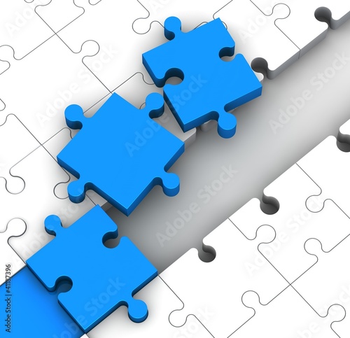 Illustration: puzzle connection puzzle connection