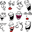 Cartoon emotions illustration
