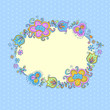 Fantasy floral vignette