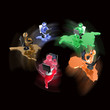 Round dance of color mans