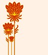 Vektor: three red flower three red flower