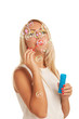 Behind the bubbles
