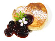 Kaiserschmarrn-Herz mit Kirschkompott