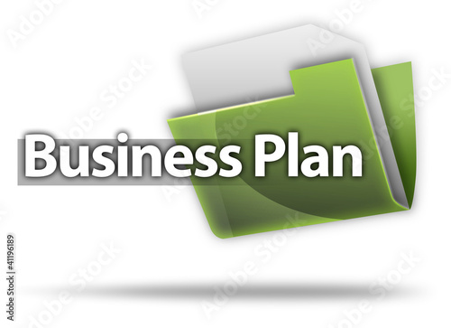 Illustration: 3D Style Folder Icon "Business Plan" 3D Style Folder Icon "Business Plan"
