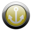 Yellow Metallic Orb Button 