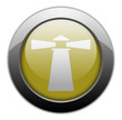 Yellow Metallic Orb Button 