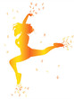 Vector: Airy dancing girl Airy dancing girl