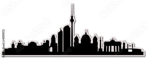 Vektor: Berlin Skyline Sticker Berlin Skyline Sticker