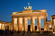 Brandenburger Tor in Berlin bei Nacht, Brandenburg Gate