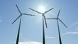Animierte Windräder mit Wolken und Sonne (Full HD,30 FPS)