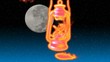 Lantern burning in the darkness of the night Lantern burning in the darkness of the night