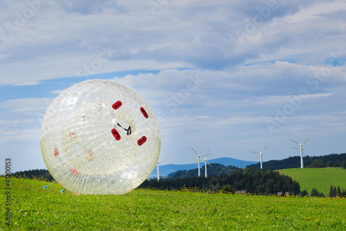 Photo: Zorbing Zorbing