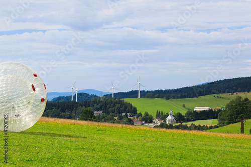 Photo: Zorbing Zorbing