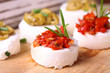 Kaltes Buffet mit Frischkäse-Variationen