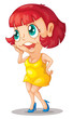 Red head crazy lady