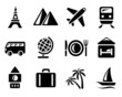 Travel icon set