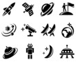 Space icon set