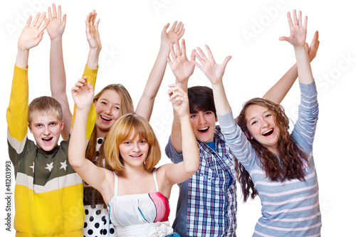 Photo: Teenage friends group Teenage friends group