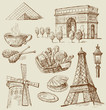 Paris - hand drawn collection
