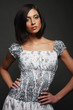 portrait of a beautiful brunette woman