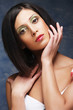 portrait of a beautiful brunette woman